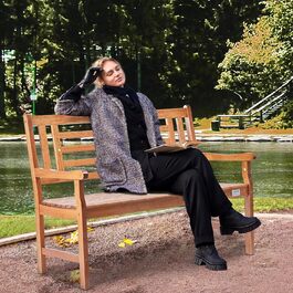 Металева лавка VEVOR для саду та тераси, 122 см, на 3 особи, з підлокітниками та спинкою, вінтажний стиль