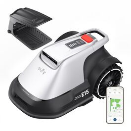 Робот-газонокосарка eufy E15 без дроту, до 800 м², TrueVision, навігація, уникнення перешкод, керування через додаток