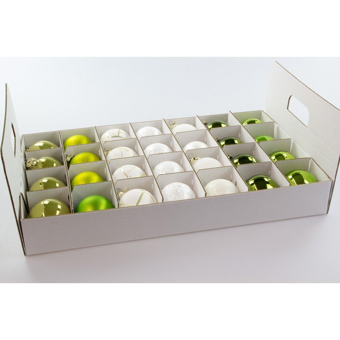 Коробка для новорічних кулі - ялинкових прикрас та декору (61 літр), червона