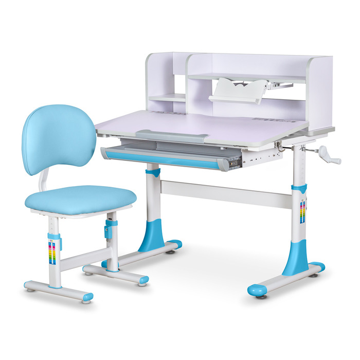 Комплект меблів Evo-kids (стіл+стілець+полиця) BD-22 BL