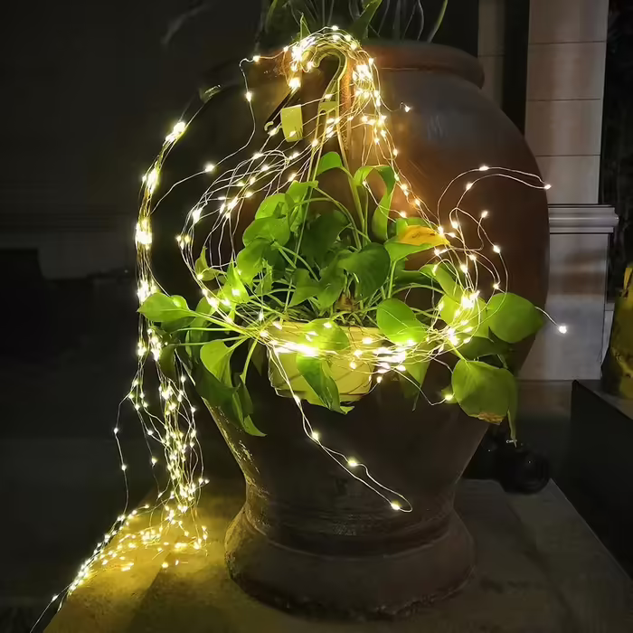 Світлодіодна водоспадна гірлянда Gresonic 300 LED, тепле біле світло, водонепроникна, для вулиці та дому, для лійки, дитячої кімнати, кемпінгу, балкона, декор для інтер'єру та екстер'єру