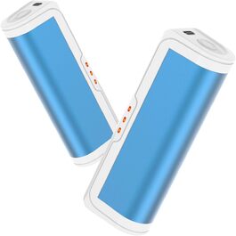 Jonwall Електричні кишенькові грілки для рук (2 шт.), USB-зарядка, 3 режими нагріву, для кемпінгу, гольфу, теплий подарунок (блакитні)