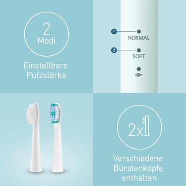 Зубна щітка електрична Panasonic EW-DM81-K503 з вібрацією, 2 режими чищення, зелена. З додатковою насадкою