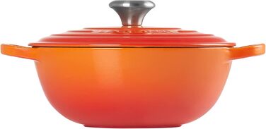 Каструля Le Creuset Signature з чавуну, 24 см, 4.1 л, для всіх плит (включаючи індукцію), кольор сірий