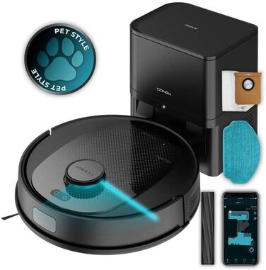 Робот-пилосос Cecotec Conga 7690 Immortal M: лазерна навігація, 7000Pa, 170 хв, 4-в-1 (пилосос, мийка, швабра), силіконова щітка