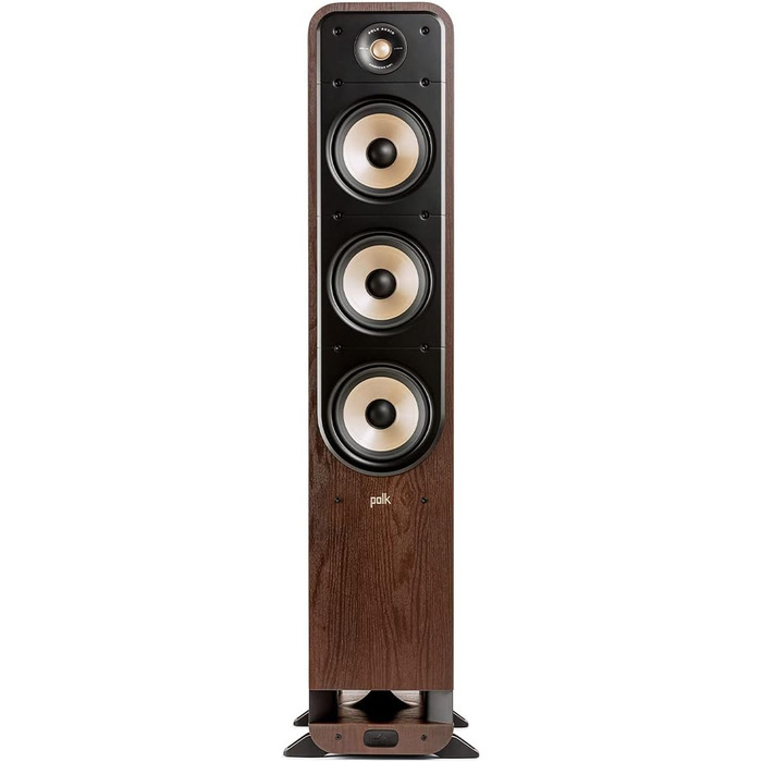 Центральний динамік Polk Audio Signature Elite ES35, висока роздільна здатність, Dolby Atmos, DTSX, горіх (шматок)