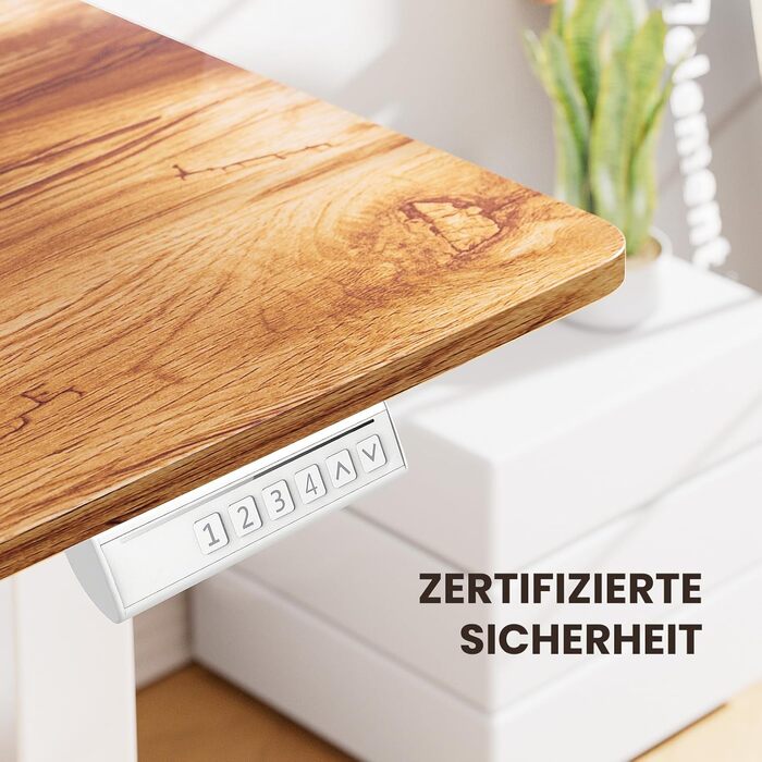 Електричний кутовий стіл ErGear з регулюванням висоти, 160 x 140 см, білий, з індивідуальним мотором та 4-ма пам'ятями