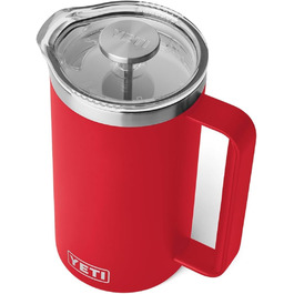 Термос YETI Rambler Stempelkanne, Rescue Red, 1 літр