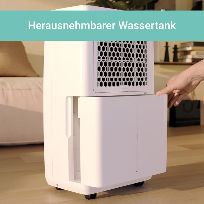 SUNTEC DryFix 20 Lumio: Електричний осушувач повітря для приміщень до 63 м² – 20 л/добу, 3-в-1 (осушувач, очищувач повітря, сушарка для білизни)