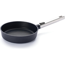 Сковорода Woll Diamond Logic XR Pro, діаметр 28 см, висота 5 см, індукційна, знімний ручка з нержавіючої сталі, антипригарне покриття, для всіх типів плит, чорна