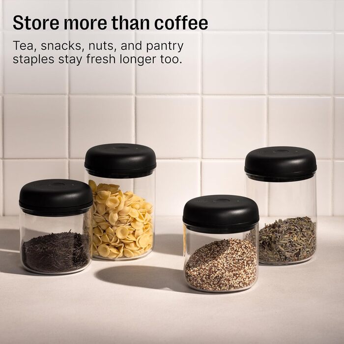 Fellow Atmos: Вакуумний контейнер для кави та продуктів – 0.7 л, матовий чорний