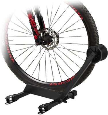 Велосипедна стійка Relaxdays, розширювана підставка для задніх коліс для розмірів коліс 20-29 дюймів, HBT 47 x 34 x 35 см, складна, чорна