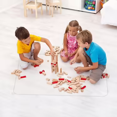 Прозора захисна підкладка під крісло Floordirekt PRO для твердих підлог, 75×120 см