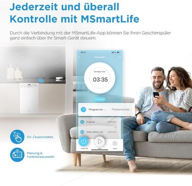 Посудомийна машина Midea SV 5.14K10C, 45 см, 10 комплектів, вбудована, WIFI, 8 програм, 44 дБ, автоматичне відкриття дверцят, таймер затримки 0-24 год, Inox