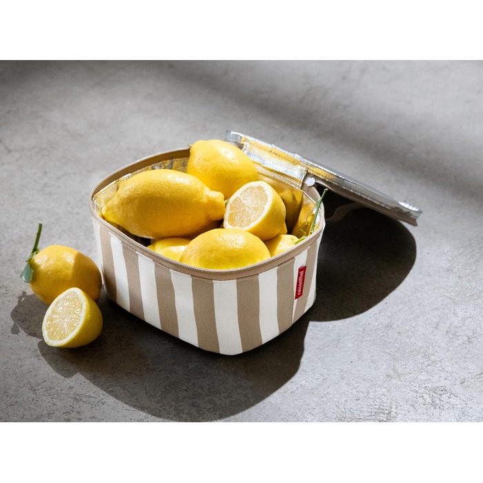 Сумка-холодильник Reisenthel Pocket Dot (S) Summerstripes Coffee з переробленого PET для обіду, Україна