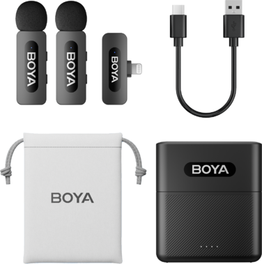 Бездротовий петличний мікрофон BOYA BY-V3 Lightning Black