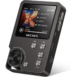 MECHEN M30 Hi-Res MP3 плеєр, HiFi DSD FLAC DAC, цифровий аудіоплеєр із підтримкою CUE, без втрати якості, портативний DAP з 64GB пам’яті, розширення до 256GB, сірий
