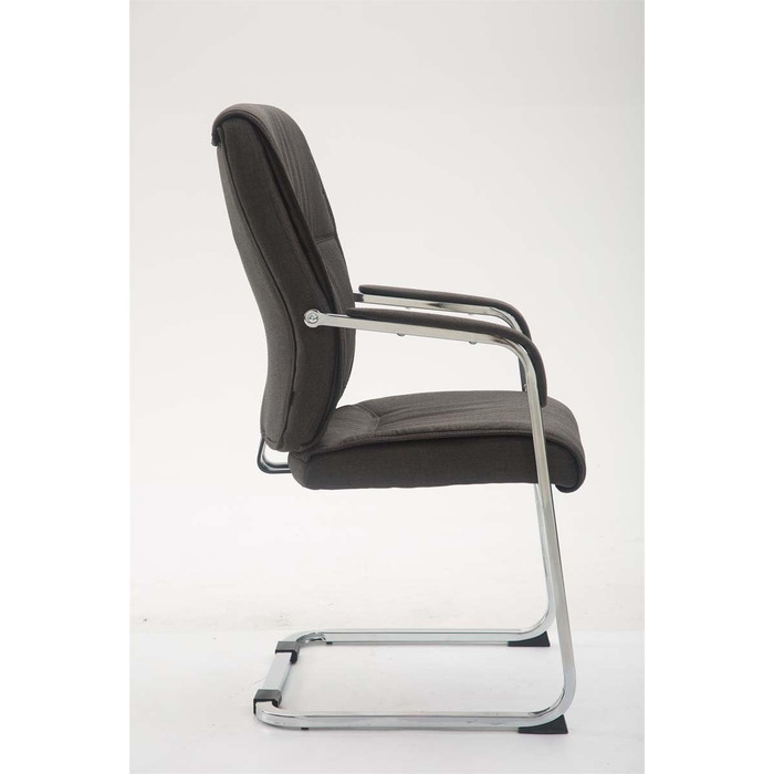 Крісло конференції Anubis XXL темно-сіре з м'яким сидінням та металевим каркасом