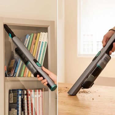 Ручний пилосос Cecotec Conga Rockstar: 210 Вт, цифровий, 20 кПа, до 40 хв роботи, 2 режими, насадки 2в1, для килимів та матраців, сірий (Micro+ Clean&Car)