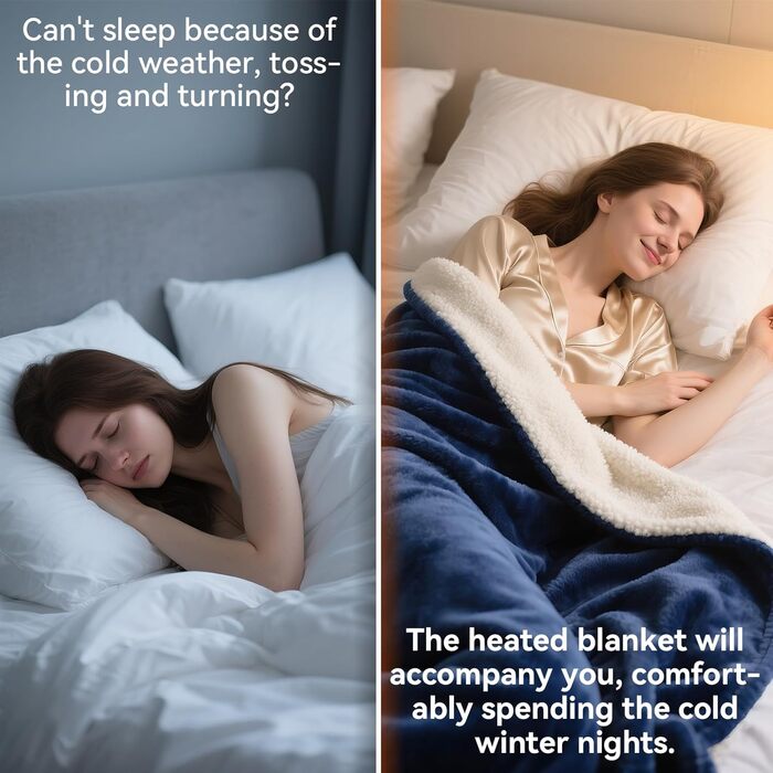 Електрична гріюча ковдра з автовимкненням 160x130 см, 9 режимів нагріву, таймер, LED-дисплей, пральна, для софи, ліжка, офісу, подарунок