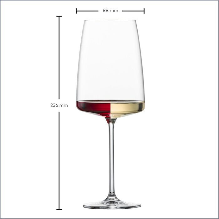 Кельментини Zwiesel Glas Vivid Senses (2 шт.) - витончені кельментини з тритан-кристалу, Made in Germany