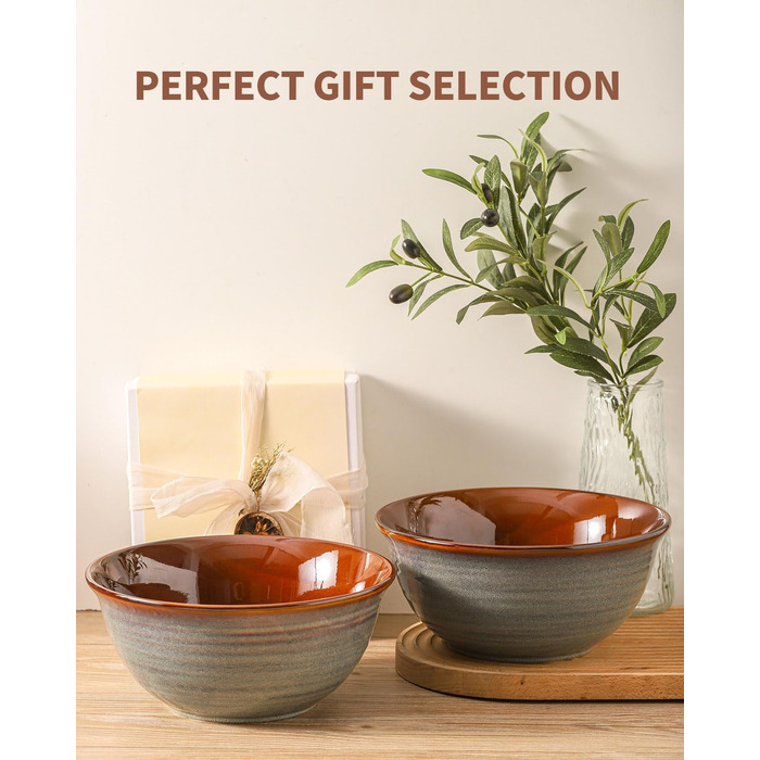 Набір керамічних мисок для перемішування Hasense, 2.1/1.0/0.5 Qt, ручної роботи, для салатів, кухні, зберігання, випічки, мікрохвильовки, посудомийної машини, з додаванням глини, білий (2400 мл)