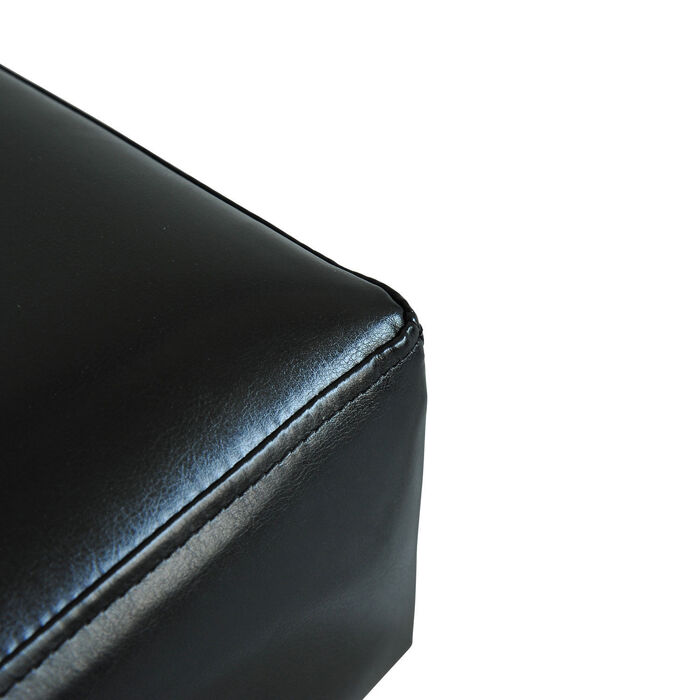 Лавка для табуретів HOMCOM Chesterfield зі штучної шкіри Black 40x30x24см стильна та зручна для вітальні та передпокою