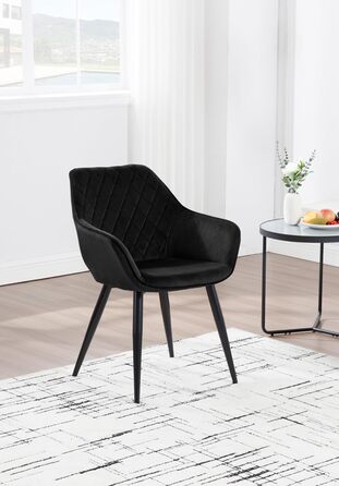 Набір обідніх стільців WOLTU 2 шт. з м'якими сидіннями, зелені, з металевими ніжками. Підходять для кухні, вітальні, їдальні.