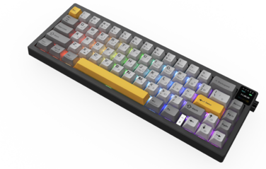 Бездротова механічна клавіатура Ajazz AK650 Flying Fish Switch - Black (AK650-FF-BGY)