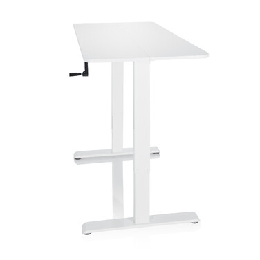 Робочий стіл STAND CR 120 x 60 з ручним регулюванням висоти, білий, hjh OFFICE