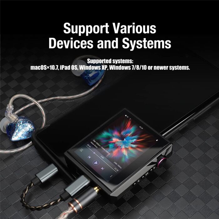 Портативний Hi-Res музичний плеєр AP80 PRO-X з Bluetooth, MQA, двома ESS9219C DAC, підтримкою MQA 8X, LDAC, apt-X, AAC, USB DAC, DSD256, HiBy Link, симетричний вихід