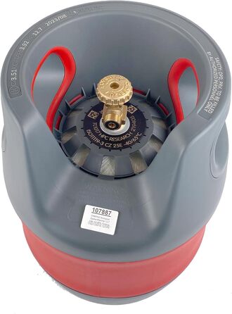 Газовий балон CAMPKO 5 кг, 12,7 л, композитний, з клапаном безпеки - найлегша для пропану