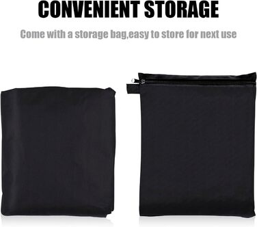 Водонепроникний чохол для садово-патіо меблів 600D Oxford, захист від пилу та УФ-променів, для саду та тераси (242x162x100cm, 250x150x75cm)