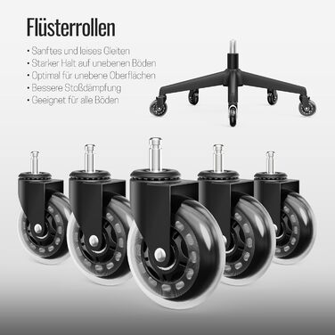 Яаса Крісло Plus: Ергономічне офісне крісло з підголівником, 2D-підтримкою попереку та 4D-підлокітниками. Тест-переможець 2026. Для дому та офісу, універсальні колеса (до 150 кг), чорний колір