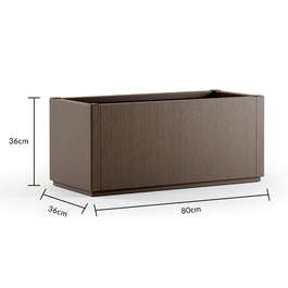 Квітковий горщик Ethica Braun Kunststoff 80x36x36 см