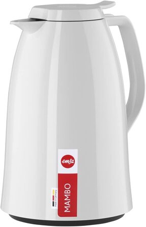 Термос Emsa Mambo 1,5 л, ізольований, з Quick Tip, білий, зберігає тепло 12 год / холод 24 год