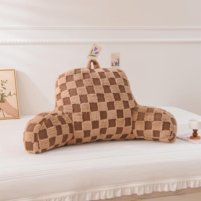 Підголовник Aimuan для відпочинку в ліжку з тримачем для рук, зелений, великий