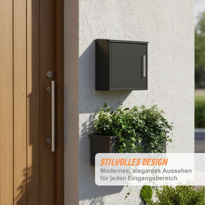 Скріпка Relaxdays - Металева поштова скринька