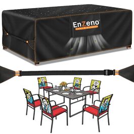 Водонепроникний чехол для садовой мебели Enzeno, 150x100x100 см, Oxford ткань, защита от зимних осадів
