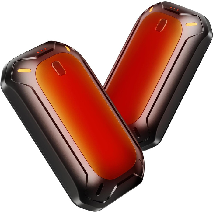 Електричні грілки для рук ColdSky (2 шт), фіолетові - багаторазові, портативні, до 12 годин нагріву