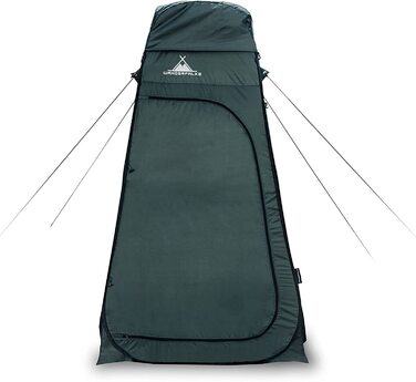 Намет Wanderfalke® XL Pop Up, роздягальня, туалет, душ 120x120x210 см для відпочинку на природі, кемпінгу, риболовлі, пляжу, з сумкою (Хвойний зелений)