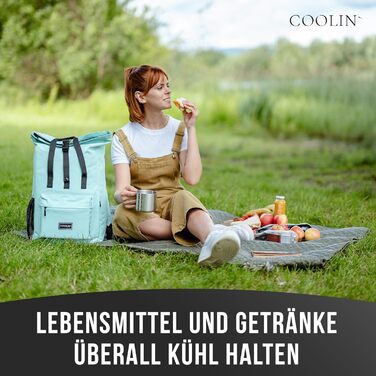 Терморюкзак Coolin' Kühlrrucksack 30L: для пікніків, пляжу, походів. Білий (М'ятний)