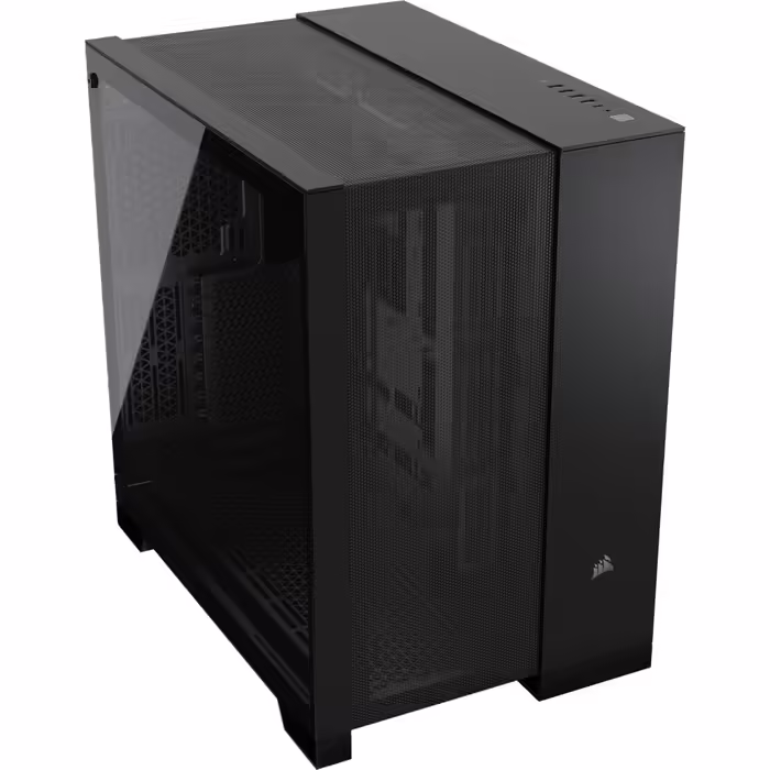 Корпус CORSAIR 6500D Airflow Mid-Tower ATX - двокамерна конструкція, висока гнучкість охолодження, чорний
