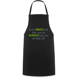 Спідниця Ich Bin Immer Nett Aber Wenn Ich Hunger Habe Hrt Der Spa Auf Saying Cooking Apron (Black)