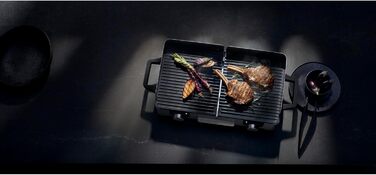 Електрогриль WMF Lono Master Grill 50x28 см з двома зонами нагріву, нержавіюча сталь, для барбекю