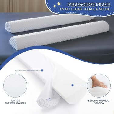 Бортик для ліжка дитячий захисний Bettgitter, білий, знімний, з машинним пранням - захист від випадання для немовлят та дорослих