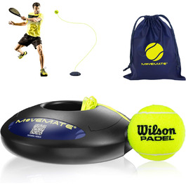 Набір тренажерів для паделів MOVEMATE м'яч для паделів Wilson гра на відкритому повітрі з м'ячем вкл. сумку та тренувальні відео
