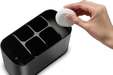 Набір для ванної Joseph Joseph Bathroom Beauties: миска, тримач для зубних щіток, дозатор мила, нержавіюча сталь, чорний