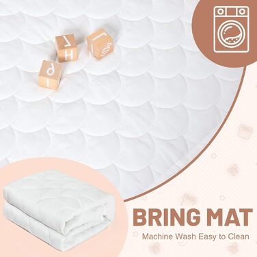 Дитяче намет-ігровий будиночок Wilwolfer з килимком для малюків: Принцесин будиночок з бахромою для дівчаток та хлопчиків - Великий намет для гри в приміщенні та на вулиці, кремовий колір