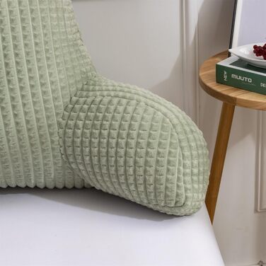 Лезковий крісло-мішок Holawakaka з підлокітниками та спинкою для читання та відпочинку, великий, зелений